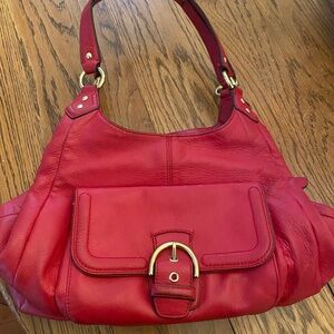Coach Red Campbell Shoulder Bag